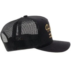 Hooey "2160T-BK" "OG" Black W/Gold Stitching Cap -Western Cowboy Clothing 2160T BK 5
