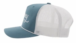 Hooey 2260T-BLWH "OG" Blue W/White Stitching Cap -Western Cowboy Clothing 2260t 5