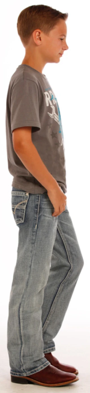 Boy's Panhandle Rock & Roll BB-1467 Regular Fit Boot Cut Jean 5 Boy's Panhandle Rock & Roll BB-1467 Regular Fit Boot Cut Jean - Image 3