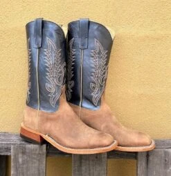 Anderson Bean 323898 12" Sand Angry Elk Wide Square Toe