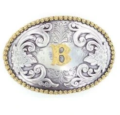 Nocona 37072 Oval Initial Buckles -Western Cowboy Clothing 37072 1