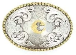 Nocona 37072 Oval Initial Buckles -Western Cowboy Clothing 37072C