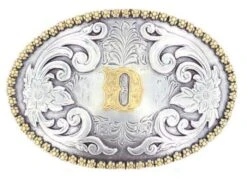 Nocona 37072 Oval Initial Buckles -Western Cowboy Clothing 37072D
