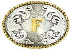 Nocona 37072 Oval Initial Buckles -Western Cowboy Clothing 37072F 210ca36c f551 4767 a745 4dea4bbe06b8