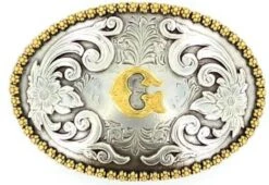 Nocona 37072 Oval Initial Buckles -Western Cowboy Clothing 37072G