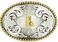 Nocona 37072 Oval Initial Buckles -Western Cowboy Clothing 37072L 58d02875 4add 47db 9c6a 1dd638ca0d79