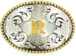 Nocona 37072 Oval Initial Buckles -Western Cowboy Clothing 37072R