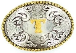 Nocona 37072 Oval Initial Buckles -Western Cowboy Clothing 37072T