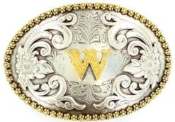 Nocona 37072 Oval Initial Buckles -Western Cowboy Clothing 37072W