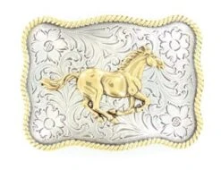 Nocona 3757452 Rectangle Horse Belt Buckle