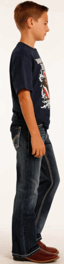 Boy's Panhandle Rock & Roll BB-2419 Regular Boot Cut Jean -Western Cowboy Clothing 3 bbe0c8b8 3a22 499c a8d2 5a9698917641