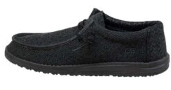 Men's Hey Dude 40019-0XJ Wally Sox Micro Total Black Shoe (also Has Women's Sizes) 10 Men's Hey Dude 40019-0XJ Wally Sox Micro Total Black Shoe (also Has Women's Sizes) -Western Cowboy Clothing 40019 0XJ 2
