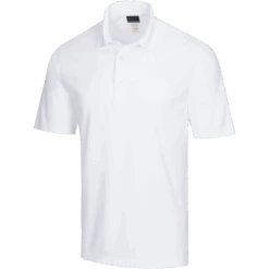 Greg Norman G7S22K470 White Protek ML75 Microlux Embossed Polo