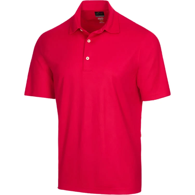 Greg Norman G7S22K470 British Red Protek ML75 Microlux Embossed Polo 3 Greg Norman G7S22K470 British Red Protek ML75 Microlux Embossed Polo