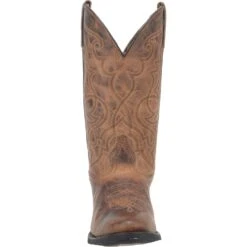 Women's Laredo 51112 11" Maddie Tan Leather Round Toe -Western Cowboy Clothing 51112 5