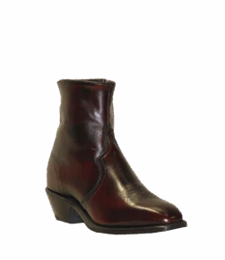 Men's Abilene 6463 Black Cherry 7" Short Side Zip Square Toe Boot