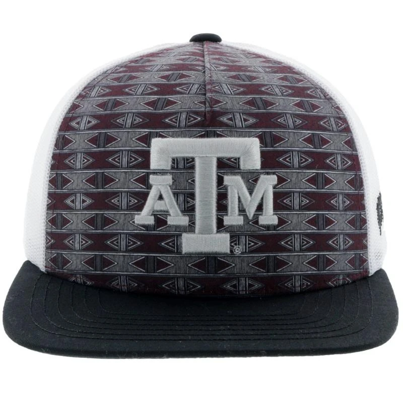 Hooey "7025T-MAWH" Texas A&M Aztec Maroon And White Snap Back Cap (Online Only) 7 Hooey "7025T-MAWH" Texas A&M Aztec Maroon And White Snap Back Cap (Online Only) - Image 5