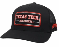 Hooey "7046T-BK" Texas Tech Red Raiders Patch Black Snap Back Cap (Online Only)