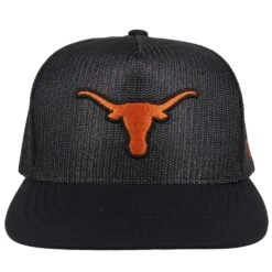 Hooey "7079T-BK" University Of Texas Longhorn Embroidered Logo Black Snap Back Cap (Online Only) -Western Cowboy Clothing 7079T BK 1 1000x1000 30517f88 751e 4237 8ad2 296b7d601b60