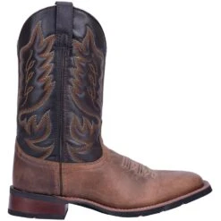 Laredo 7800 11" Sand Montana With Chocolate Top Wide Square Toe -Western Cowboy Clothing 7800 side 26700d80 5501 4df4 b968 bfbb964f314c