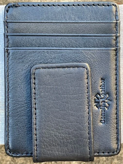 Top Notch Accessories 804BK Black Full Grain Leather Money Clip W/ ID Slot 3 Top Notch Accessories 804BK Black Full Grain Leather Money Clip W/ ID Slot