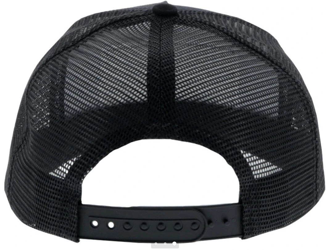 Hooey 9711T-BK Black 5-Panel Trucker With Black Flag Patch Cap 5 Hooey 9711T-BK Black 5-Panel Trucker With Black Flag Patch Cap - Image 3