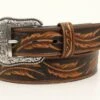 Ariat A1029608 Tan Embossed Leaf Design Belt 1 Ariat A1029608 Tan Embossed Leaf Design Belt -Western Cowboy Clothing A1029608