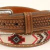 Ariat A1033297 Southwestern Aztec Design Belt -Western Cowboy Clothing A1033297