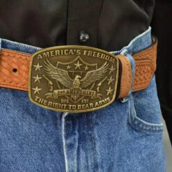 Montana Silversmiths A272 2nd Amendment Heritage Attitude Buckle -Western Cowboy Clothing A272 mod