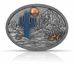 Montana Silversmiths A825 Desert Moon Cactus Attitude Buckle