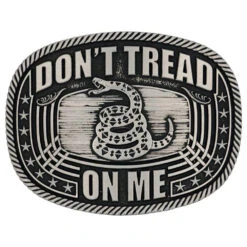 Montana Silversmiths A903 Don't Tread On Me Roped Attitude Buckle