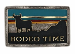 Montana Silversmiths A919DB Rodeo Time Southwestern Attitude Belt Buckle