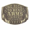 Montana Silversmiths A603C Heritage The Right To Bear Arms Attitude Buckle