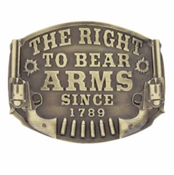 Montana Silversmiths A603C Heritage The Right To Bear Arms Attitude Buckle