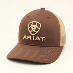 Ariat A300003102 Men’s Brown/Tan Mesh Back Richardson Cap