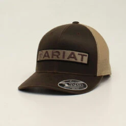 ARIAT A300014302 BROWN LOGO PATCH CAP