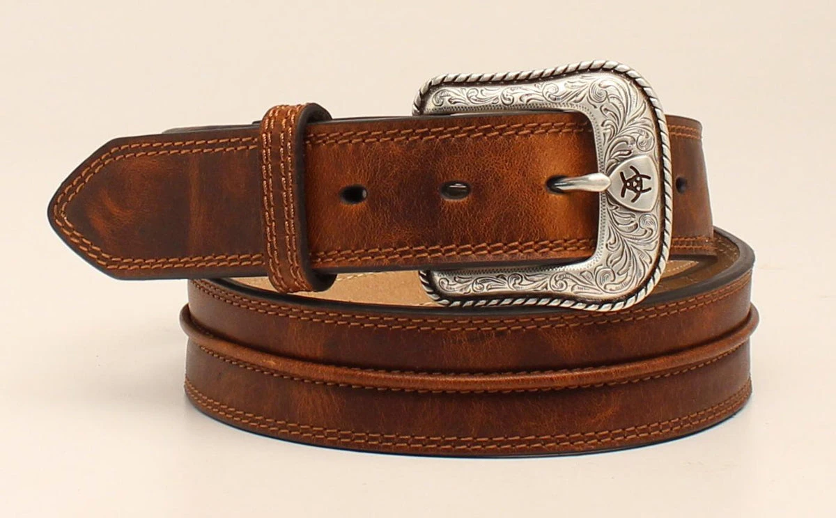 Ariat A1019444 Men's Brown Western Belt 3 Ariat A1019444 Men's Brown Western Belt