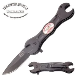 BUSTED KNUCKLE GARAGE BKG-A004BK SPRING ASSISTED KNIFE