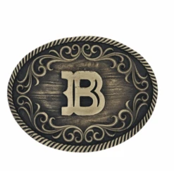 Montana Silversmiths A915 Filigree Initial Attitude Belt Buckle -Western Cowboy Clothing BUCKLEB 85fcb0b0 fee9 4610 a765 f578093e451f