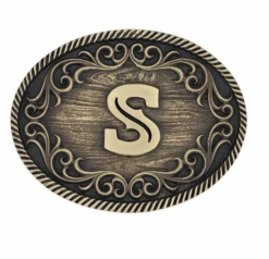 Montana Silversmiths A915 Filigree Initial Attitude Belt Buckle -Western Cowboy Clothing BUCKLES af0b38e3 80fb 4164 abd9 6be085ef6d1d