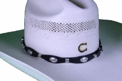 Top Notch Accessories HBLONGHORNBLK Black Longhorn Hat Band