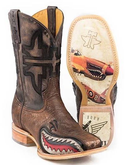 Men's Tin Haul 14-020-0007-0412 WARHAWK 11" Brown Wide Square Toe (Call To Check Size Availability) 3 Men's Tin Haul 14-020-0007-0412 WARHAWK 11" Brown Wide Square Toe (Call To Check Size Availability)