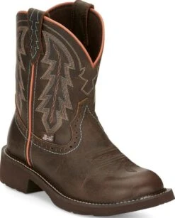 Justin Boots Women's Justin GY9538 Gypsy Lyla Brown Round Toe Boot (SHOP IN-STORE TOO)