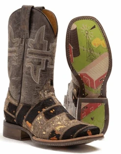 Women's Tin Haul 14-021-0007-1446 11" "FURRLICIOUS" Brown Wide Square Toe (Call To Check Availability) Use Code TINHAUL20 To Save $20 OFF.