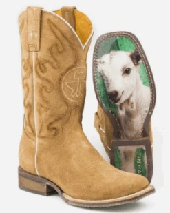 Women's Tin Haul 14-021-0077-1390 ROUGHOUT SUEDE Wide Square Toe. Use Code TINHAUL20 To Save $20 OFF.