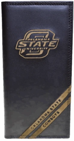 Zep-Pro IWD4BRW-OKS Oklahoma State University Cowboys Brown Debossed Tall Wallet