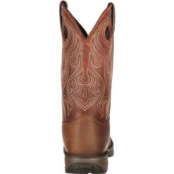Durango DB5474 Men's 12" Rebel Round Toe Brown Saddle Western Boot -Western Cowboy Clothing DB5474 HEEL 8ad692cb 391a 401d a841 b48bcf26afbd
