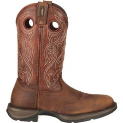 Durango DB5474 Men's 12" Rebel Round Toe Brown Saddle Western Boot -Western Cowboy Clothing DB5474 SIDE 2d2c4252 7d73 4459 905f a978da00f352