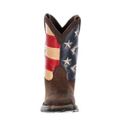 Children's Durango DBT0159 Lil' Rebel 8" Flag Western Boot (SHOP IN-STORE TOO) -Western Cowboy Clothing DBT0159 front 7a6e4305 0efa 4e19 8177 24ced1aabd84