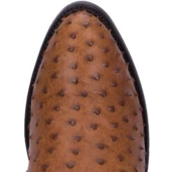 Dan Post DP2323 13" Saddle Tan Full Quill Ostrich Foot R Toe (SHOP IN-STORE TOO) -Western Cowboy Clothing DP2323 6